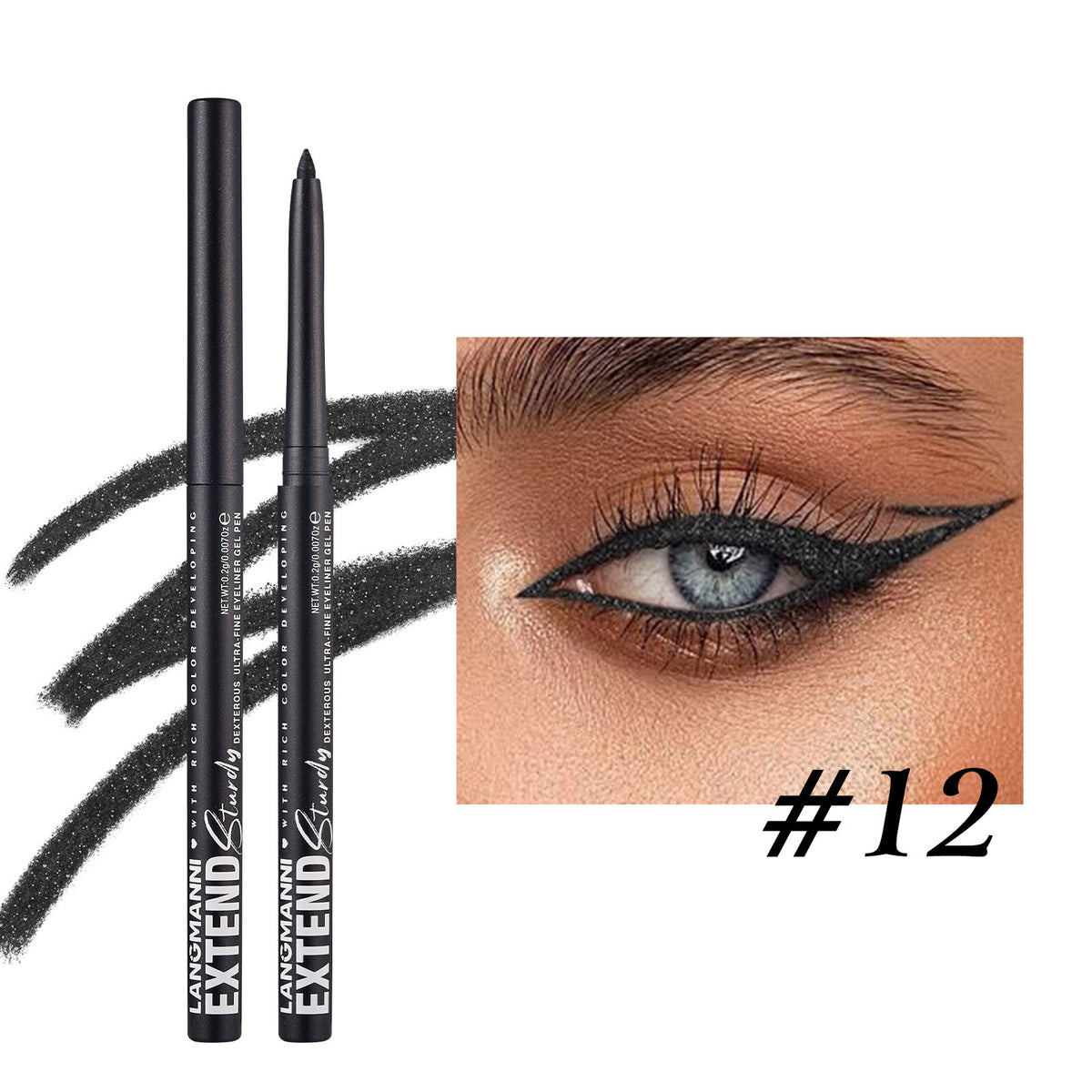 Waterproof Auto Eyeliner Pencil Long Lasting Smudge-proof Rotating Eye Liner