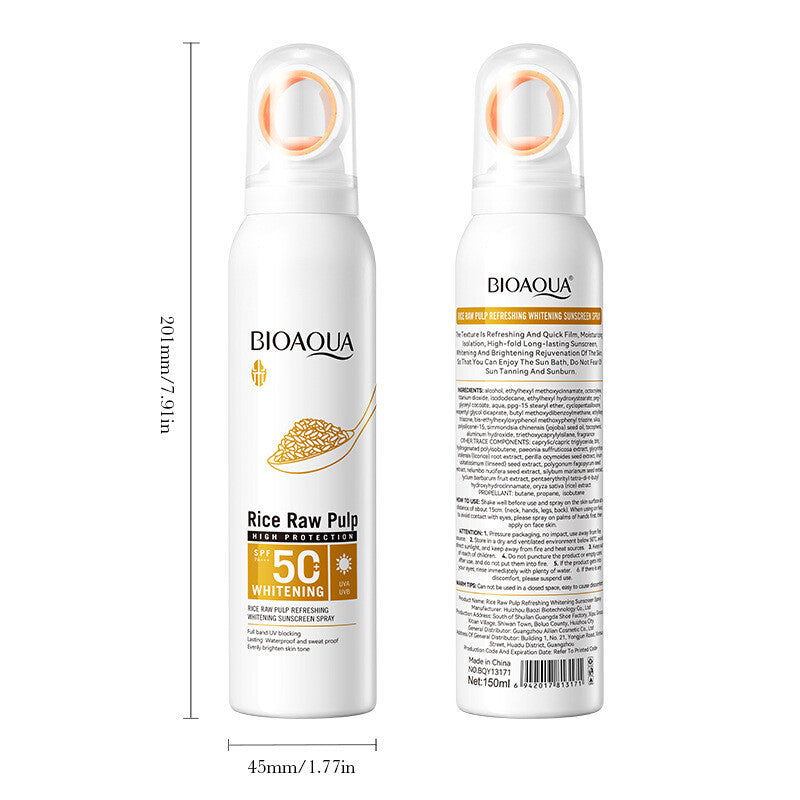 Sun Protection Sunscreen Spray Skincare Milk SPF50+ PA+++ 5.3 fl oz