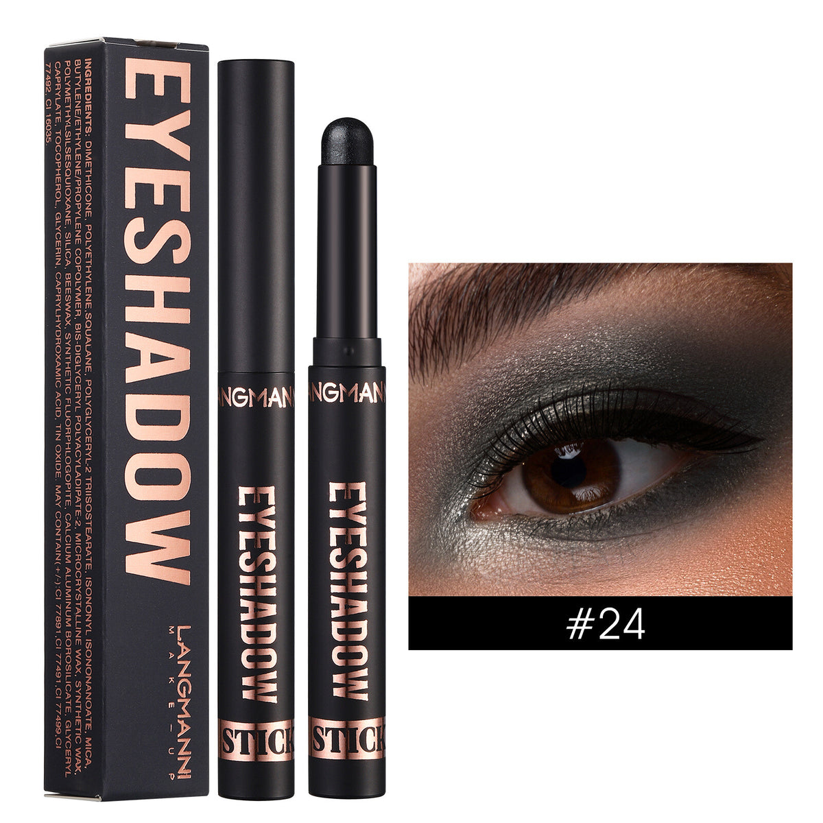 Waterproof Eye Shadow Sticks - Matte & Shimmer, Longwear, No Creasing