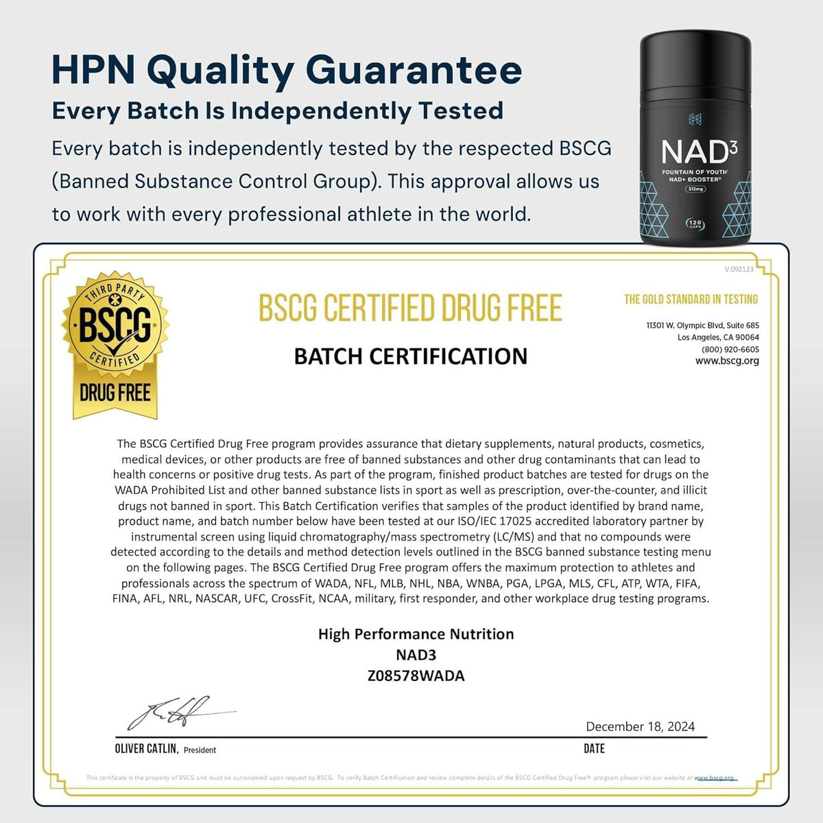 5pcs/set HPN NAD3 NAD+ Booster for Cellular Health & Natural Energy | 240ct