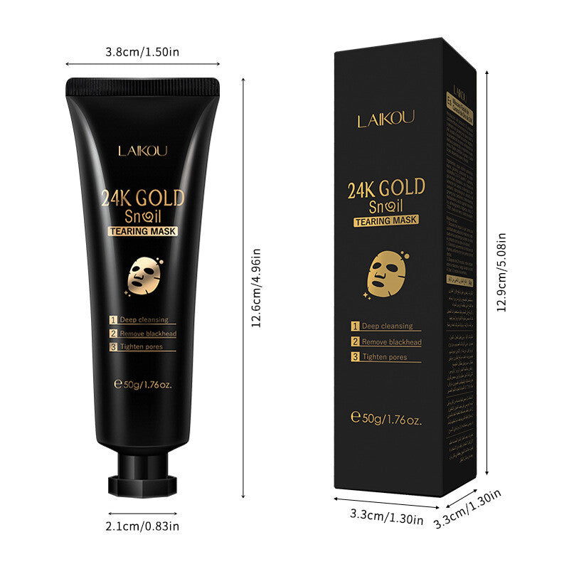 Skin Care Skin Masks 24K Gold 50g Snail Cleansing Pore Shrinking Pore