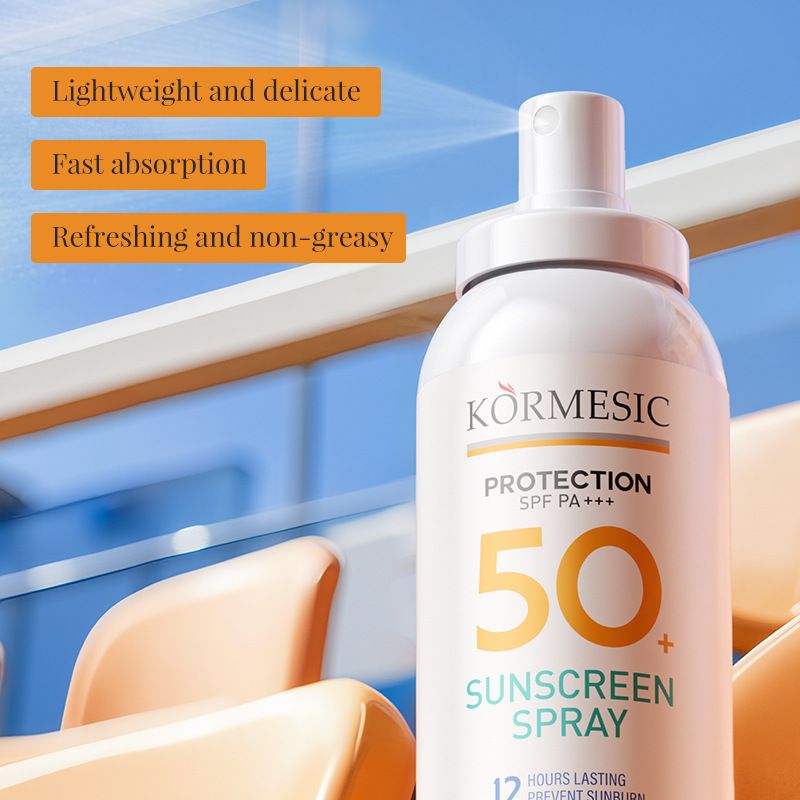 KORMESIC Солнцезащитный крем набор 2 шт. для лица SPF50 PA++ легкая текстура, матирующий эффект, 150 мл
