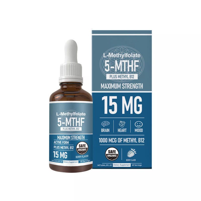 Methylfolate Supplement 15mg-Active Folate Vitamin B9-60 Capsules Health Support