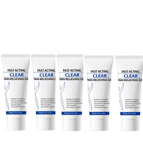 1-5X ClearZal Pain Relieving Gel FastActing Cooling for SoreMuscles and Joints ~