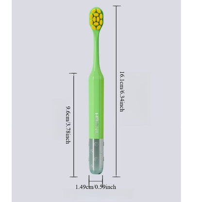 儿童牙刷软毛3-6-12岁镀银万毛高档独立包装