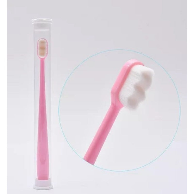 软毛牙刷万根毛竹炭毛超细加密刷毛独立管装家用护龈牙刷超纳米级