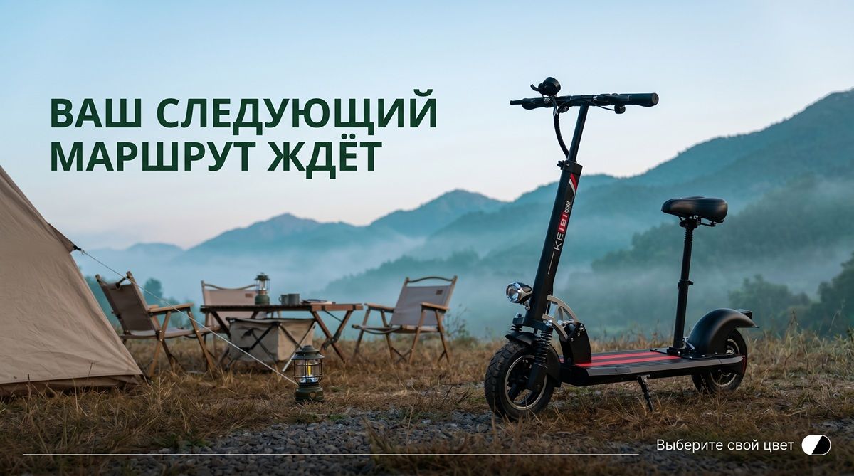 Складной электросамокат 48V 800W для взрослых, внедорожный, запас хода до 60 км, аккумулятор 8000-13000 мАч
