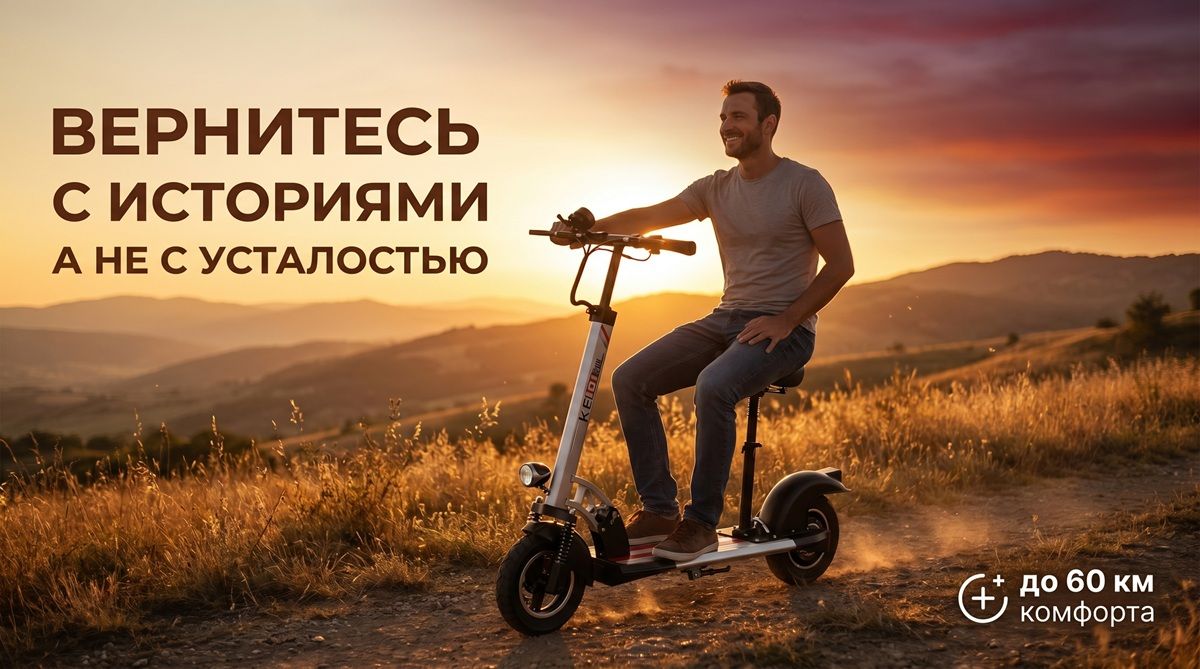 Складной электросамокат 48V 800W для взрослых, внедорожный, запас хода до 60 км, аккумулятор 8000-13000 мАч