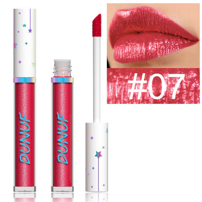 12 Color Shimmer Liquid Lipstick Long Lasting Waterproof Glossy Finish Lip Gloss