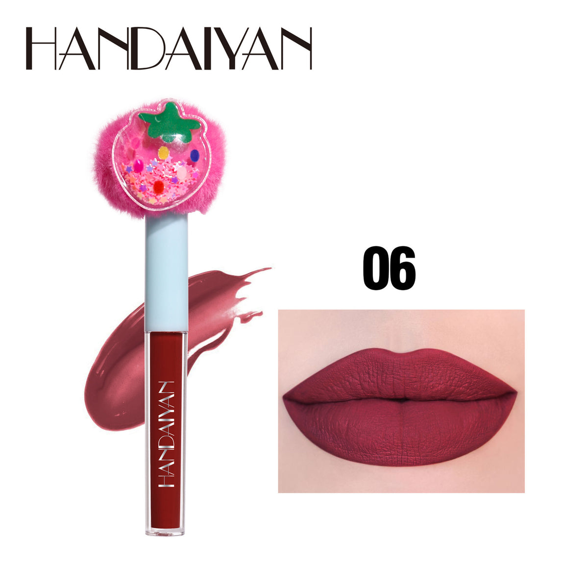 Fuzzy Cat Lip Gloss - Shimmery Jelly Shine, Mirror Glossy Finish Liquid Lipstick