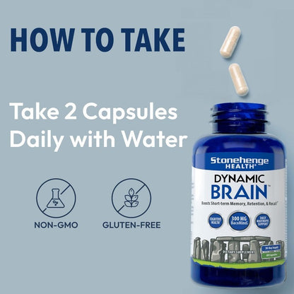 Brain Health Supplement with Nootropic Herbs for Memory and Cognitive Function