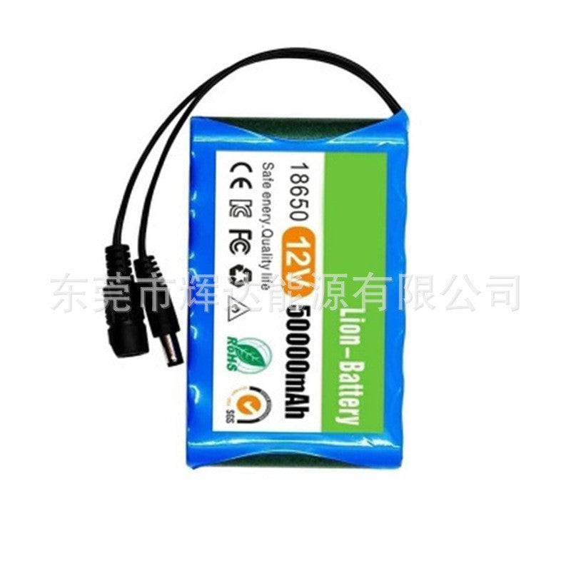 12V 50Ah 3S2P Li-ion Rechargeable Battery for CCTV Security Camera E-bike
