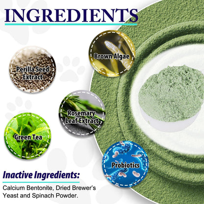 Dog Dental Care Powder Reduces Plaque Tartar and Bad Breath for Oral Health