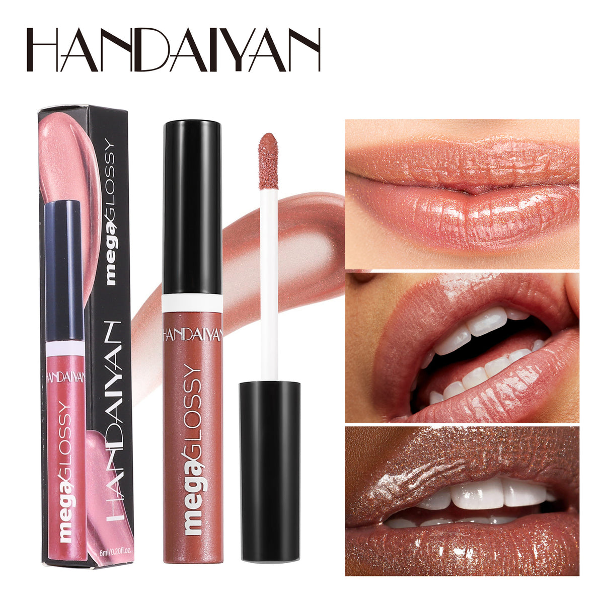 Lip Gloss Pearlescent Lip Glaze - Long-Lasting, Hydrating Liquid Lipstick