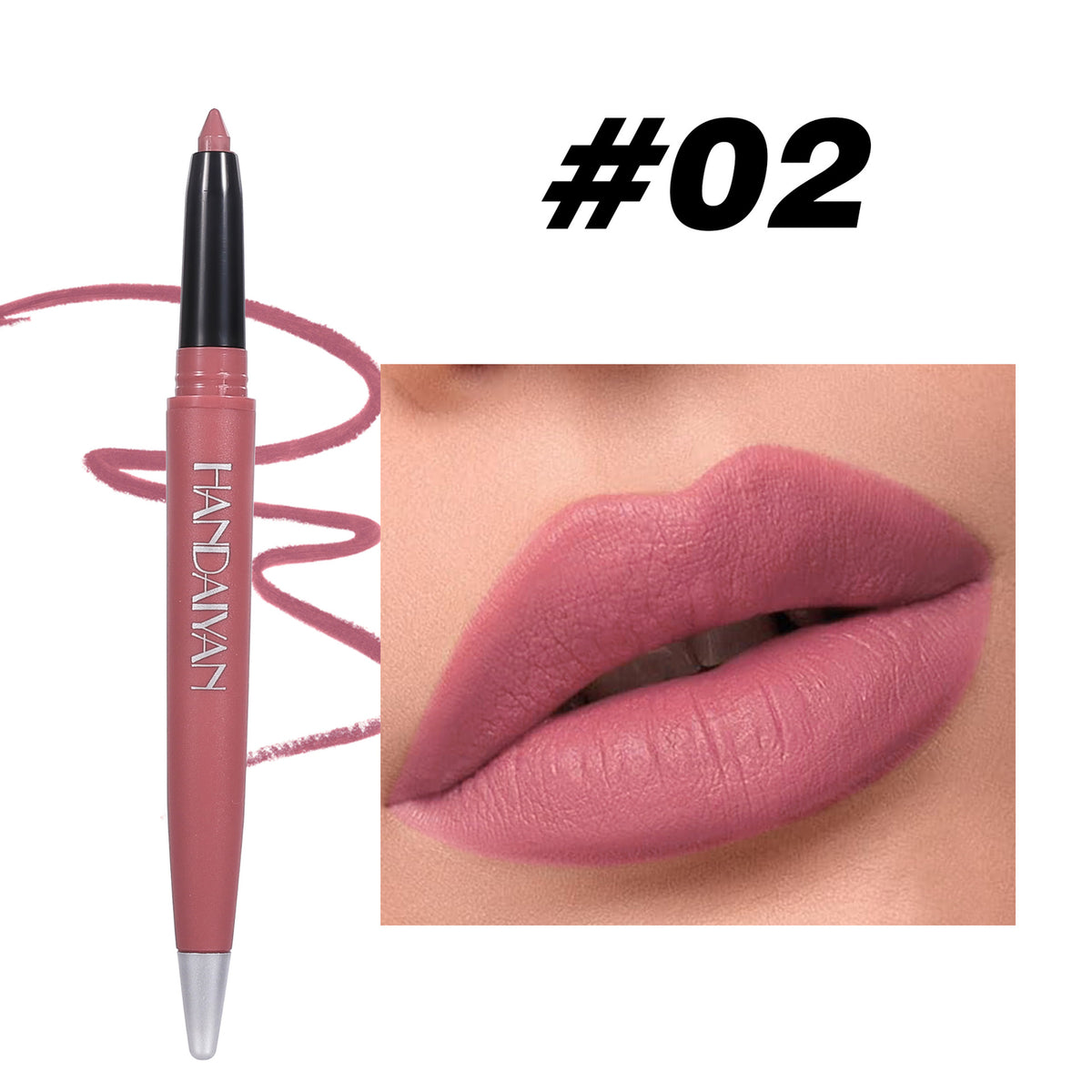 Matte Lip Liner Pencil 💋 Long Lasting & Smudge Proof 🌸 Waterproof Lipstick Pen
