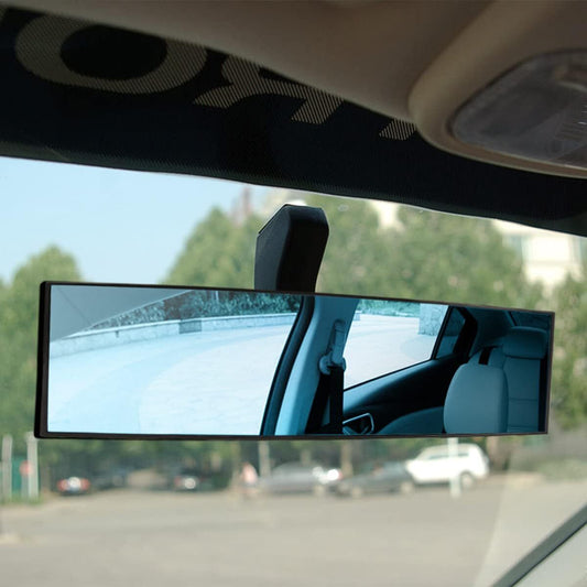 Car Rearview Mirror 12Inch Panoramic Wide Angle Anti-Glare HD Clear Clip on Auto