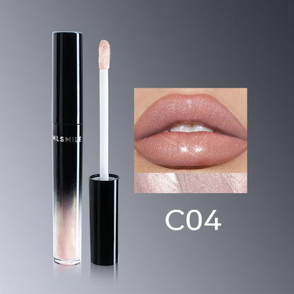 Lip Gloss Semi-Matte Long-lasting Velvet moisturizing lipgloss plump Cosmetics
