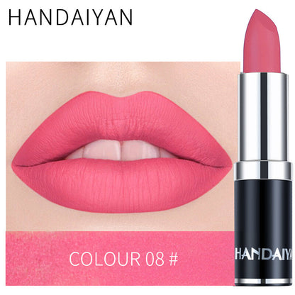 Velvet Matte Lipstick – Waterproof, Long-Lasting & Smudge-Proof Red Nude Purple