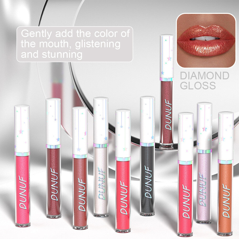 12 Color Shimmer Liquid Lipstick Long Lasting Waterproof Glossy Finish Lip Gloss