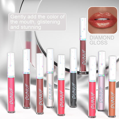 12 Color Shimmer Liquid Lipstick Long Lasting Waterproof Glossy Finish Lip Gloss