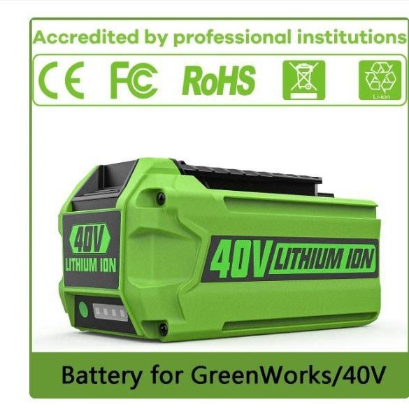 40V Li-ion Battery for Greenworks 19" Push Lawn Mower & Electric Garden Tools