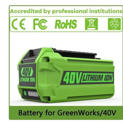 40V Li-ion Battery for Greenworks 19" Push Lawn Mower & Electric Garden Tools