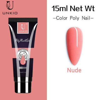 15ml Nude Quick Extension Poly Nail Gel Soak Off Nail Art Gel Acrylic Gel Polish
