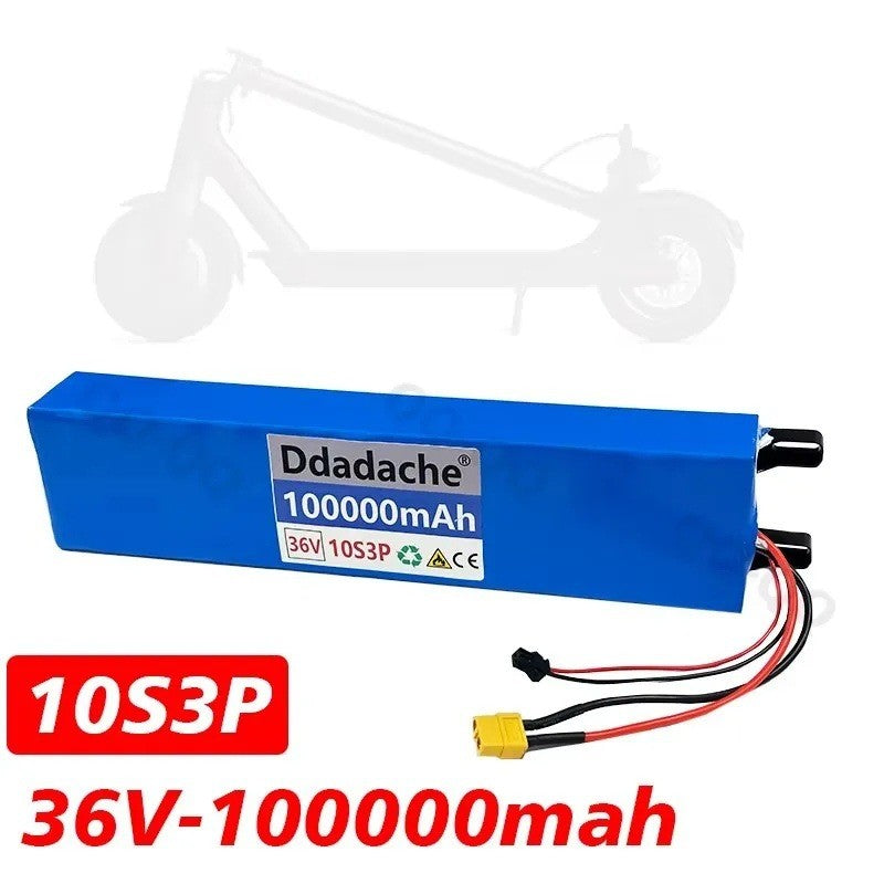 36V 100Ah 500W Li-ion Battery for Xiaomi M365, 10S3P w/ BMS, E-Bike Scooter