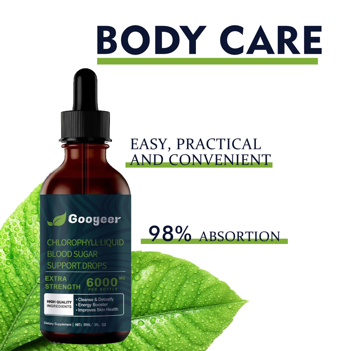 Googeer Chlorophyll Support Drops Body Treatment