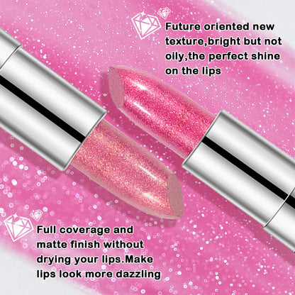Shimmer Lipstick ✨ Moisturizing & Highly Pigmented 💋 Multi-Use as Eyeshadow