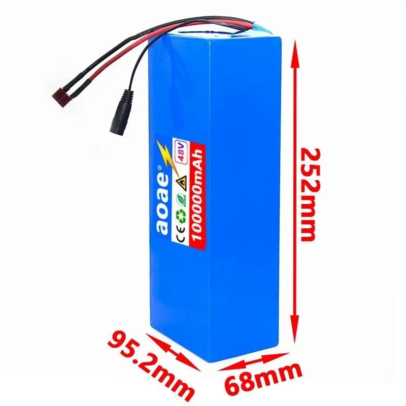 48V 100Ah 13S4P Li-ion Battery Pack for E-Scooter Mountain E-Bike