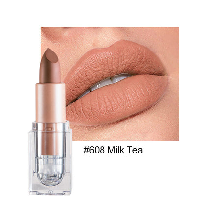 12color Matte Lipstick Crystal Square Nude Red Lip Gloss Makeup for Women Velvet