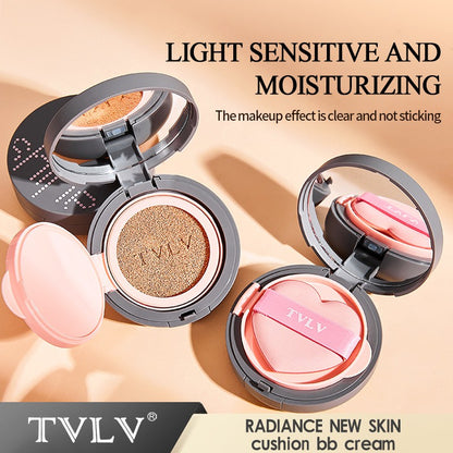 Full Coverage Cushion BB Tinted Moisturizer - Waterproof Brightening Contour