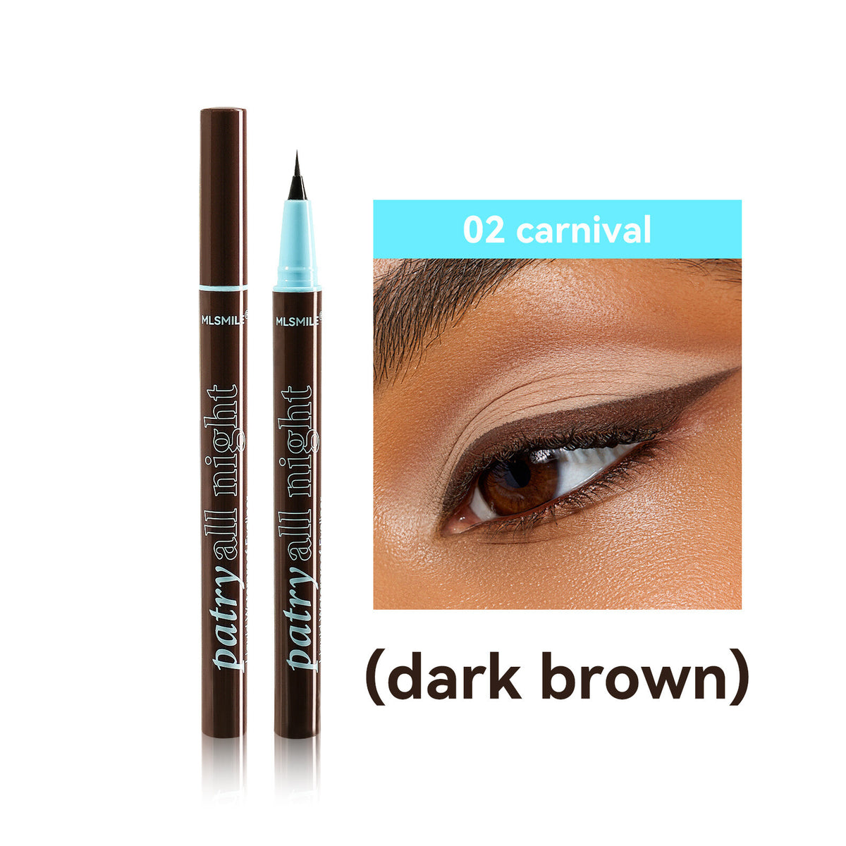 Liquid Eyeliner Eyes Pencil Makeup for Women Waterproof Black/White/Silver/Brown