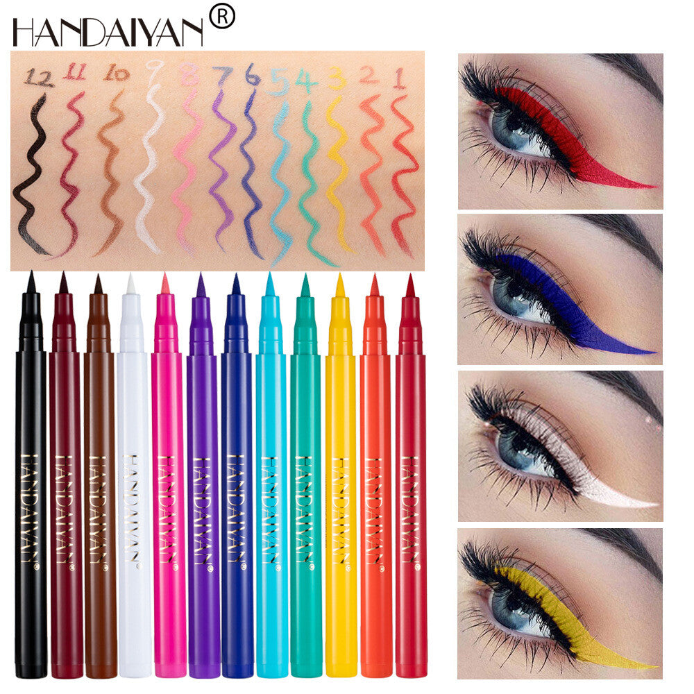 12-Piece Matte Eyeliner Gift Set · Long-Lasting & Smudge-Proof Waterproof