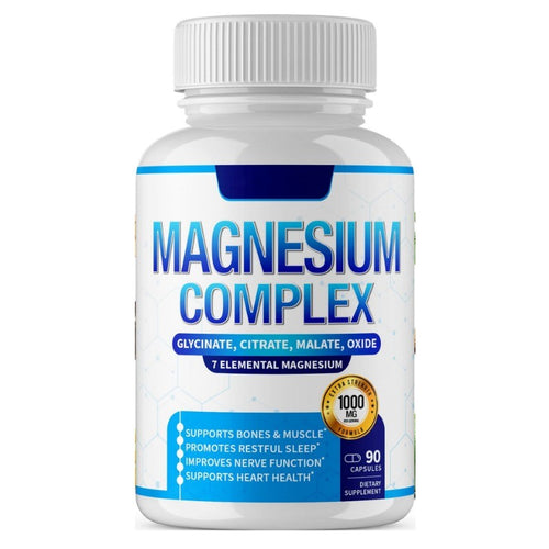 Magnesium Glycinate Capsules Stress Relief and Muscle Support Complex