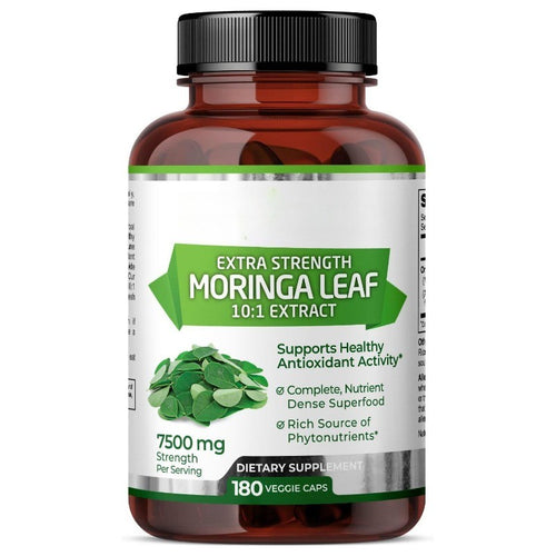 Organic Moringa Capsules Pure Plant Nutrients and Antioxidant Support