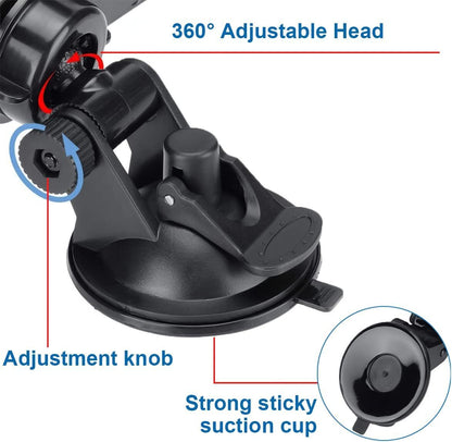 Car Rear View Mirror with Suction Cup 360 Degrees Adjustable Reduce Blind Spots