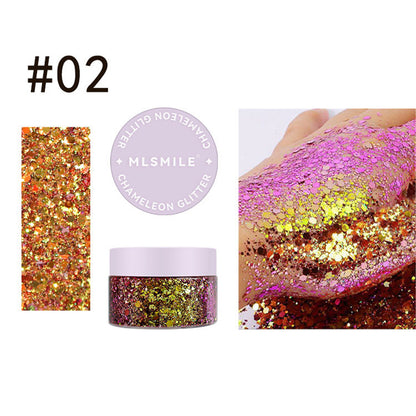 Chameleon Glitter Gel Eyeshadow Halloween Cosplay Face Body Makeup Eye shadow
