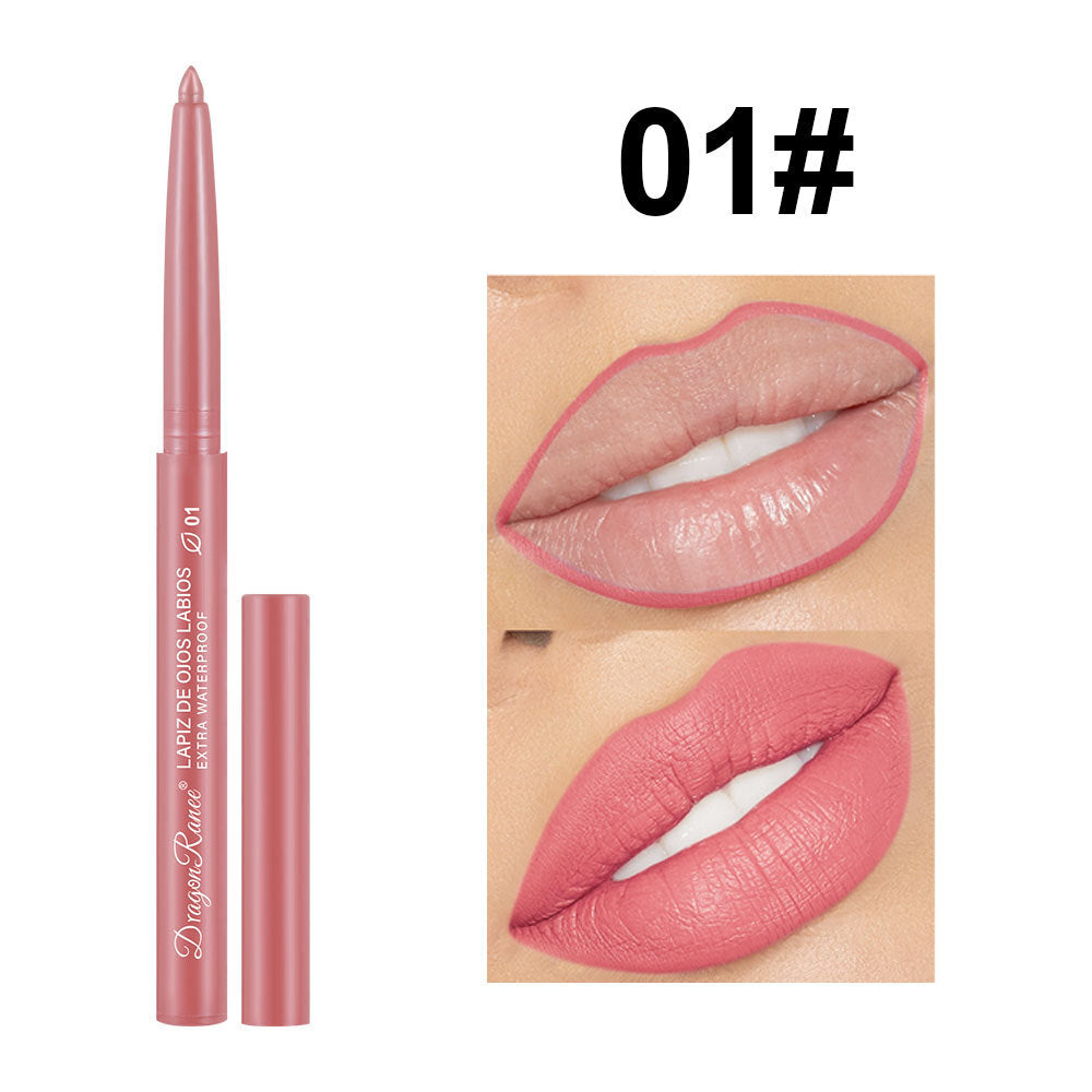 12 colors 1g Matte Lip Liner & Lipstick - Velvet Rosewood & Pink Waterproof