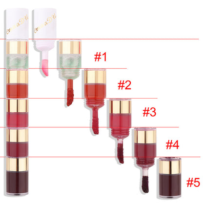 5 Colors 5 in 1 Liquid Lipstick Magic Lip Gloss Matte & Waterproof Long Lasting
