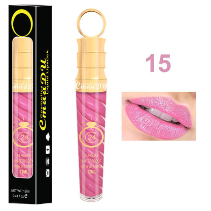 20 Colors 12ML Chili Lip Gloss - Matte/Shimmer, Waterproof, Twist Design