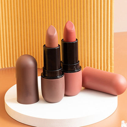 12-Color Bullet Lipstick ✨ Velvet Matte Finish 💋 Transfer-Resistant & Creamy
