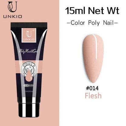 15ml Nude Quick Extension Poly Nail Gel Soak Off Nail Art Gel Acrylic Gel Polish