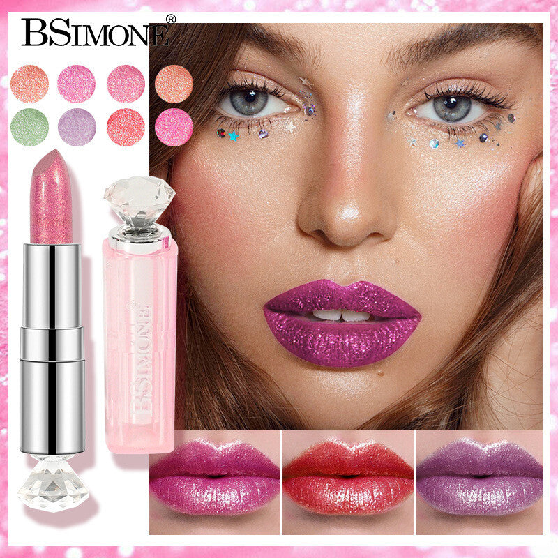 Shimmer Lipstick ✨ Moisturizing & Highly Pigmented 💋 Multi-Use as Eyeshadow