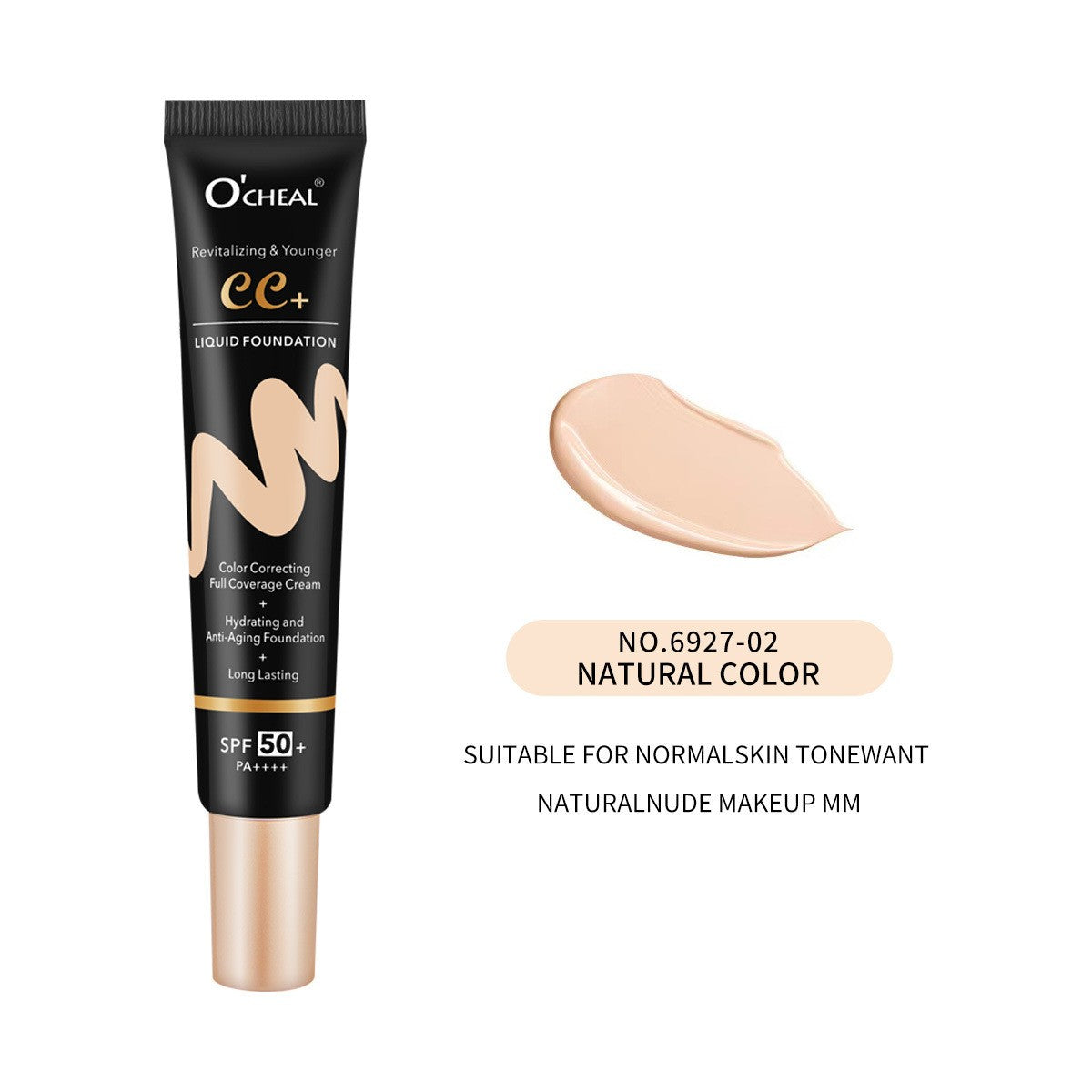 BB Cream CC SPF50+ PA+++ Tinted Moisturizer Primer Full Coverage Hydrating