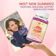 Sinpuyle Biotin Beauty Gummies with Collagen & Keratin-1 Bottle 60 Count