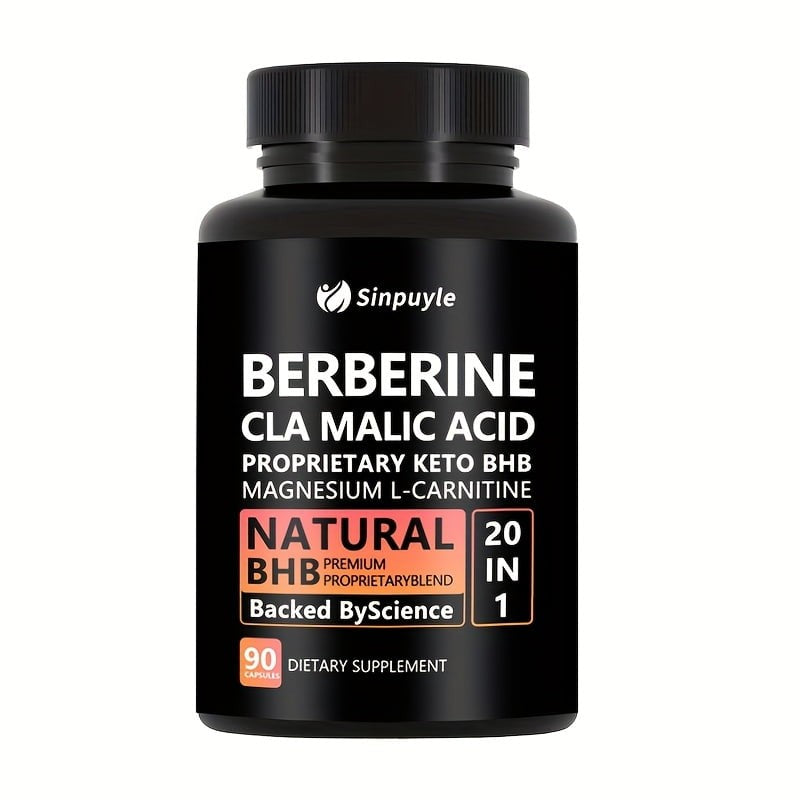 Sinpuyle Berberine 20 in 1 Keto BHB Supplement-1 Bottle 90 Capsules