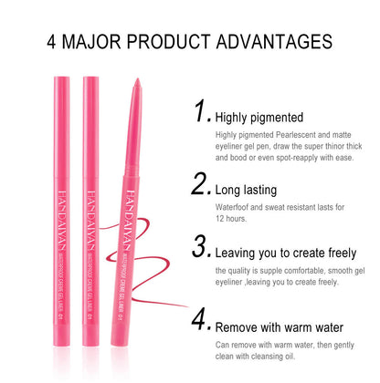 12-Color Matte Eyeliner Gift Set · Quick-Dry & Long-Lasting Smudge-Proof Formula