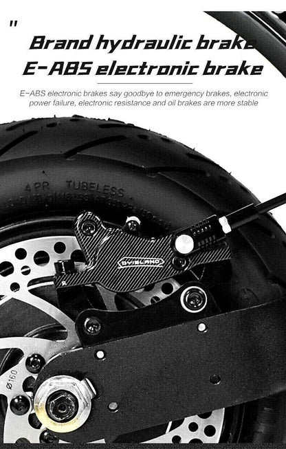 Folding Off-Road 11" Electric Scooters For Adults with Seat Dual Motor 80KM/H